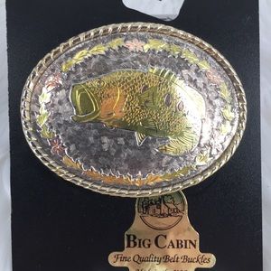 1990’s New Big Cabin Large Mouth Belt Buckle.